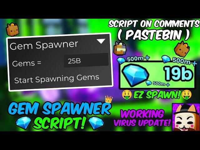 *NEW* Gem Spawner Pet Simulator 99 Script Working All Executor New Virus Update Pastebin 2024