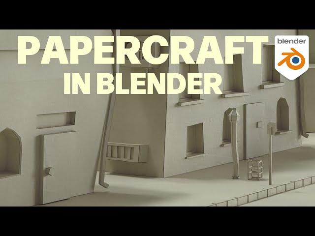 Paper Models with Blender Geometry Nodes