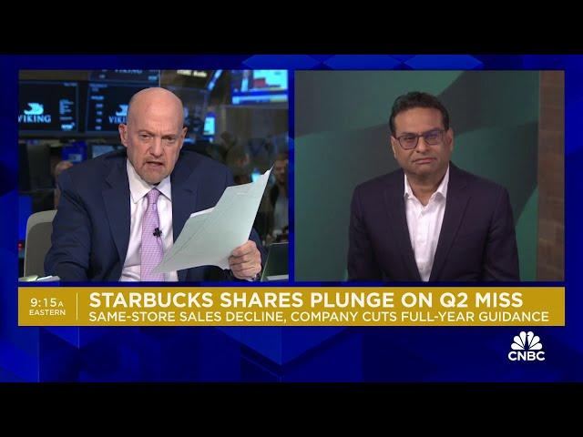 Starbucks CEO on Q2 miss: Didn't communicate the value we provide in a more aggressive manner