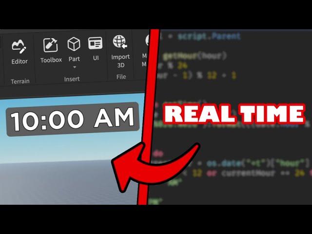 How to make a REAL WORLD CLOCK in Roblox!