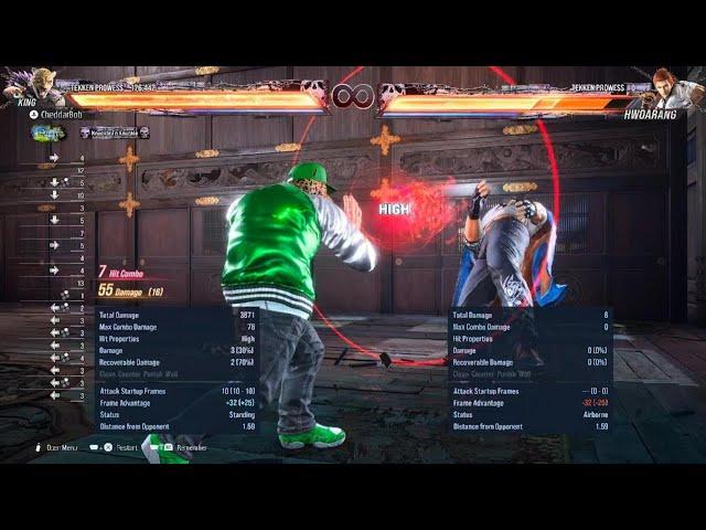 TEKKEN 8 King f,f,n,2 into df2,1 Frame Trap Labbing