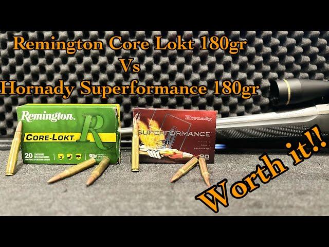 Remington Core lokt 180gr Vs Hornady Superformance 180gr SST II Sighting at 200m II TIKKA T3X 30-06