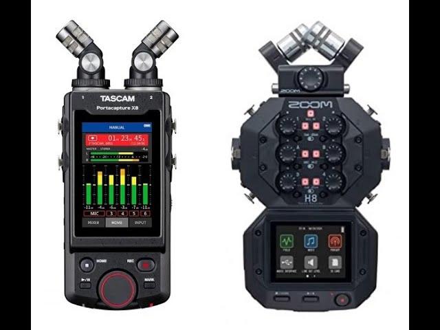 Tascam Portacapture X8 vs Zoom H8 - A Comprehensive Comparison