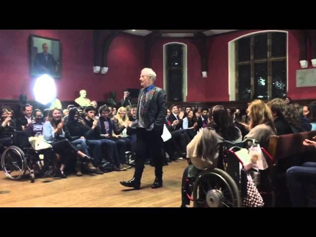 Ian McKellen Talking to Students at the Oxford Union