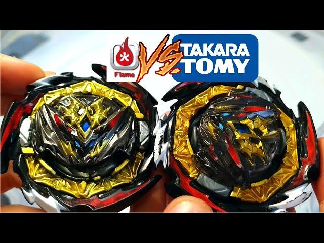 ДИНАМИТ БЕЛИАЛ FLAME ПРОТИВ TAKARA TOMY / FLAME КРУЧЕ TAKARA TOMY? / BEYBLADE BURST DYNAMITE BATTLE