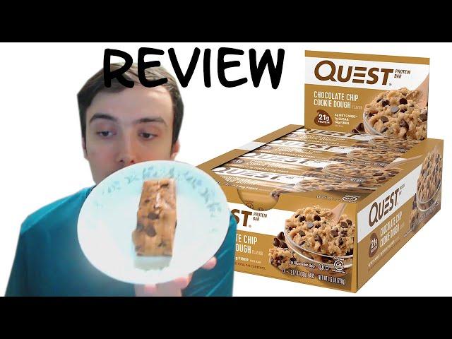 Quest Chocolate Chip Cookie dough Protein Bar Review