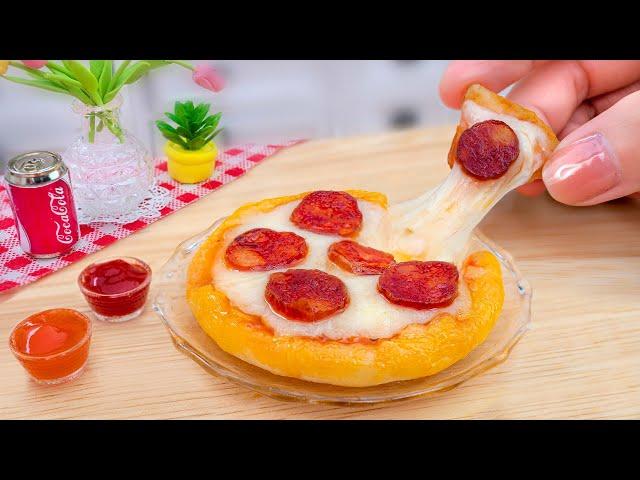 So Yummy Amazing Miniature Pepperoni Pizza Cooking at Mini Kitchen  Fast Food Recipe