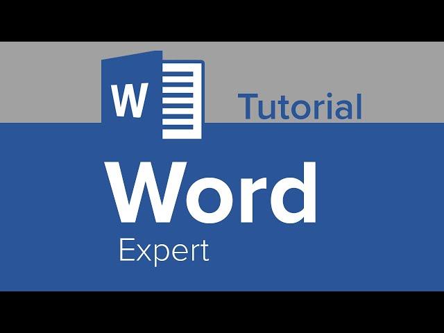 Word Expert Tutorial