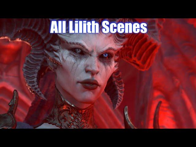 Diablo 4 - All Lilith Scenes & Cinematics (All Cutscenes)