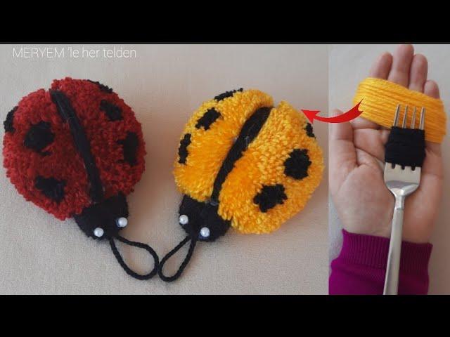  HOW TO MAKE A Ladybug from yarn?