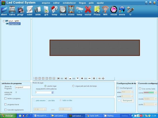 introdução ao led control system (painel 2x0.40 m)