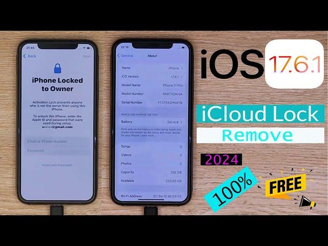 iCloud Activation Lock Remove !! iOS 17.6.1 !! Without Registered Serial Or IMEI !! 100% Success !!