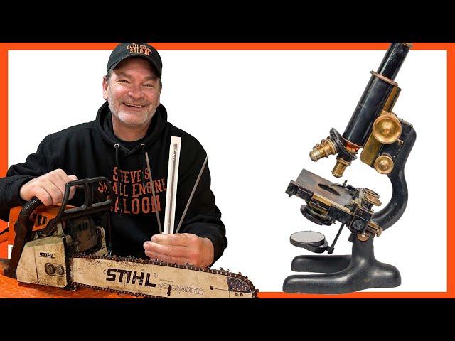 WOW!! Chainsaw Files Under A Microscope (PLUS 2 TIPS)