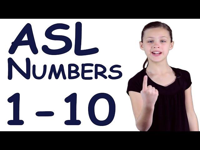 ASL Numbers 1-10 | Sign Language