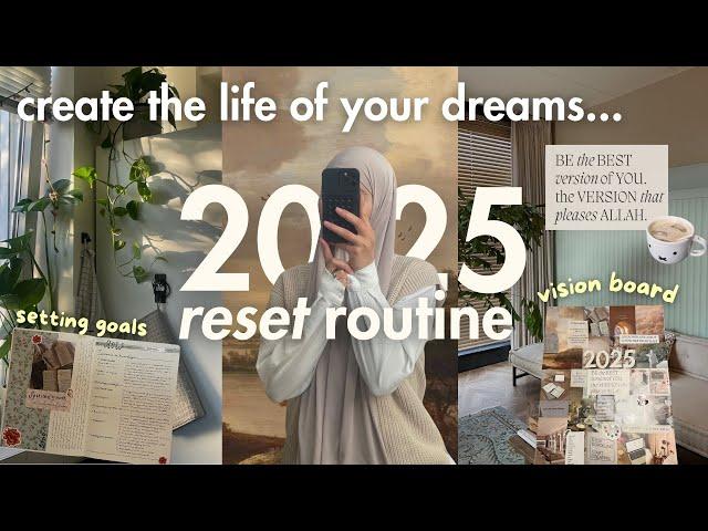 2025 RESET WITH ME | setting goals, making a vision board & 12-week year