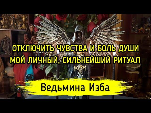 ОТКЛЮЧИТЬ ЧУВСТВА И БОЛЬ ДУШИ. МОЙ ЛИЧНЫЙ, СИЛЬНЕЙШИЙ РИТУАЛ. ДАРЮ ВСЕМ. ▶️ ВЕДЬМИНА ИЗБА