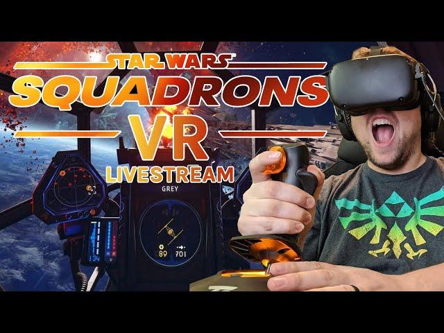 STAR WARS: SQUADRONS VR - Single Player Pre-Launch Gameplay PC VR Livestream w/ Flight Stick