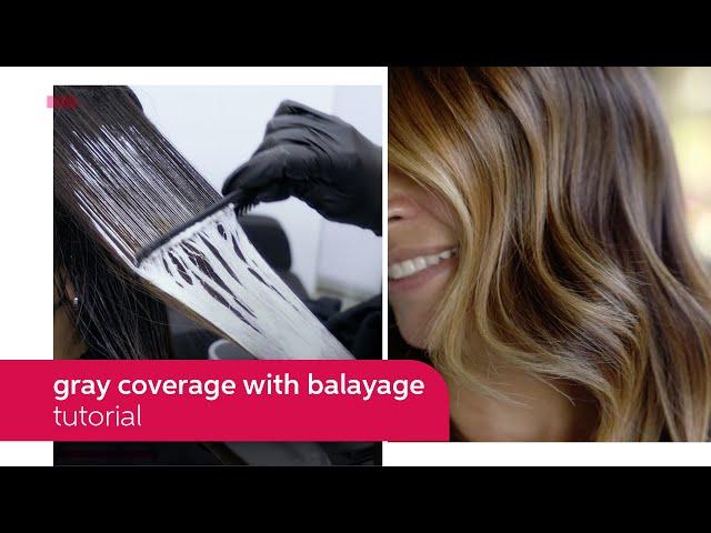 How to Cover Gray Hair With a Balayage Using Koleston Perfect | Wella Professionals