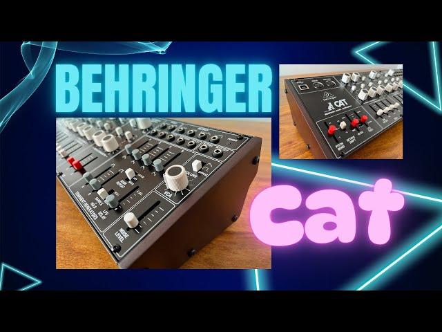 Behringer CAT analog synthesizer - "Who's That Funky Cat?" funk sound demo