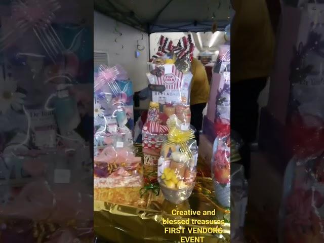 CREATIVE AND BLESSED TREASURES FIRST LIVE VENDORS EVENT ODESSA TEXAS  #giftbaskets #viralvideo