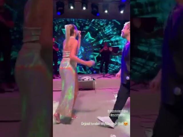 Aleyna Kalaycıoğlu Murat Dalkılıç konserinde sahneye çıktı