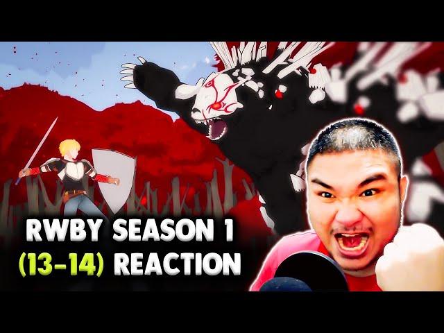 "FOREVER FALL"  Reacting to RWBY SEASON 1 (13-14) | RWBY Animation Reaction