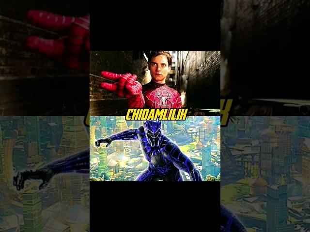 Qora Pantera vs O'rgimchak odam | #shortsvideo #marvel #spiderman #blackpanther