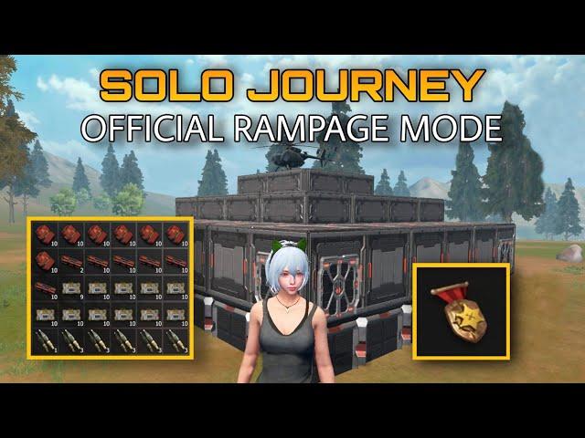 Solo journey | official rampage mode | new map | Last island of survival [DAY-102]