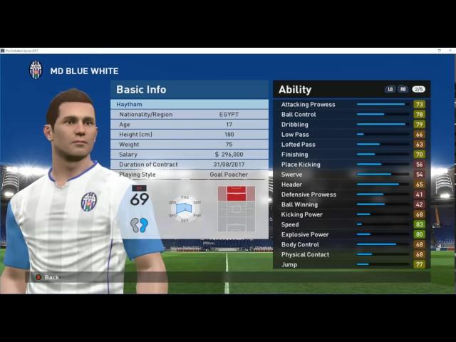 PES 17 Become A legend Edit Player Data with cheat engine