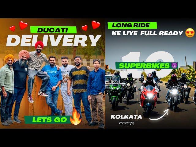 Finally kolkata nikalne ke liye 10 Superbikes puri ready  ab machegi DHOOM Delivery par 