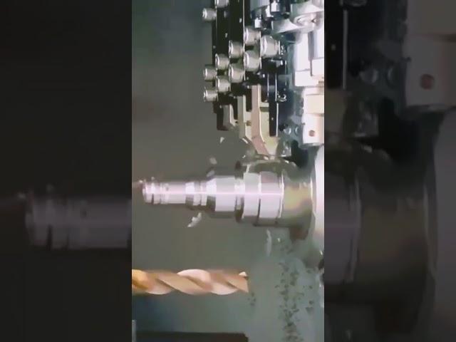 Crazy Multi Tasking CNC Machine #lathe #cnclathe #cncturning #cncmachining #machining #fyp #foryou72