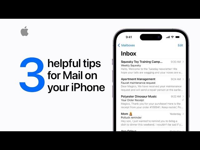 Three helpful tips for Mail on your iPhone | Apple Support