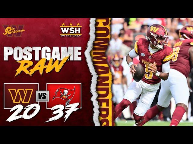 Washington Commanders LOSE BIG in Tampa Bay 37-20 | Jayden Daniels Scores Twice & Baker ON 