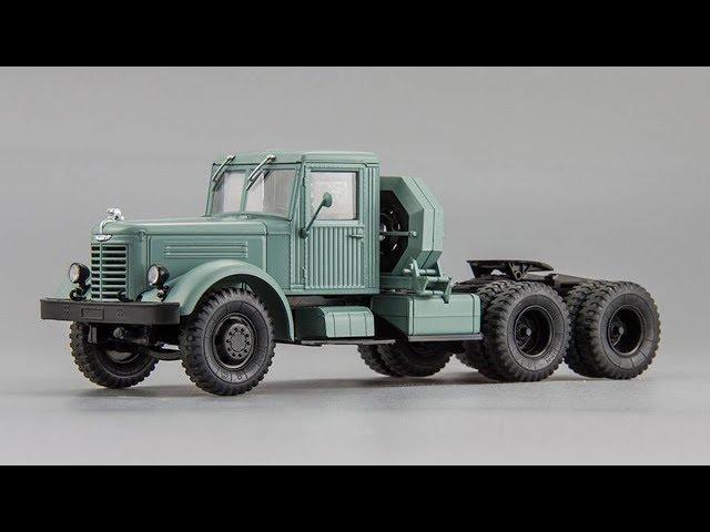 ЯАЗ-210Д || Автоистория - АИСТ || Масштабная модель седельного тягача 1:43