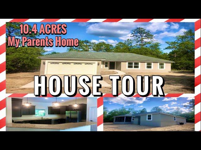 House Tour | Custom House Build In Florida | 10 Acres Raw Land