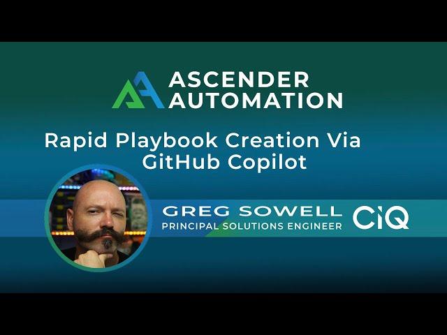 Building Playbooks Quickly With Github Copilot