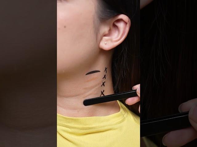 Invisible stickers makeup test #makeup #beauty