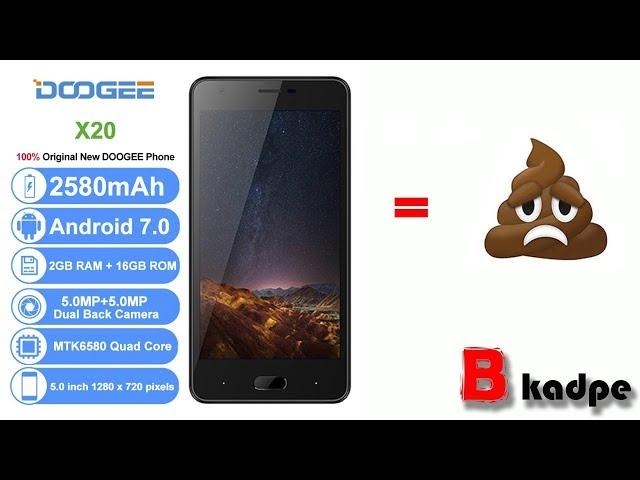 DOOGEE X20 - печальный смартфон за 60$