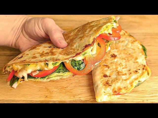 Incredibly Quick Breakfast Ready in 5 Minutes! 2 easy and delicious tortilla recipes!