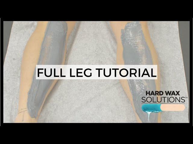 Full Leg Waxing Tutorial w/ Hard Wax