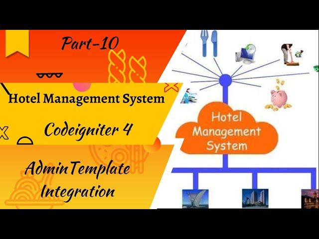 Hotel Management System || Codeigniter 4|| Admin Template Integration Part:-10 | Hindi