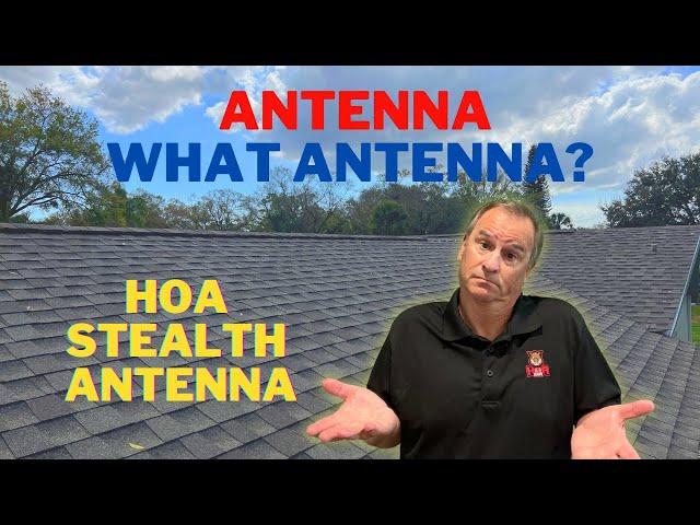 Stealth Ham Radio Antenna the HOA Will Never Find: CHA OCF40 Dipole attached to the ROOF RIDGE VENT