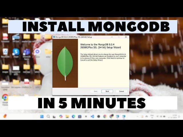 How to install MongoDB 8 on Windows 11 | In 5 minutes