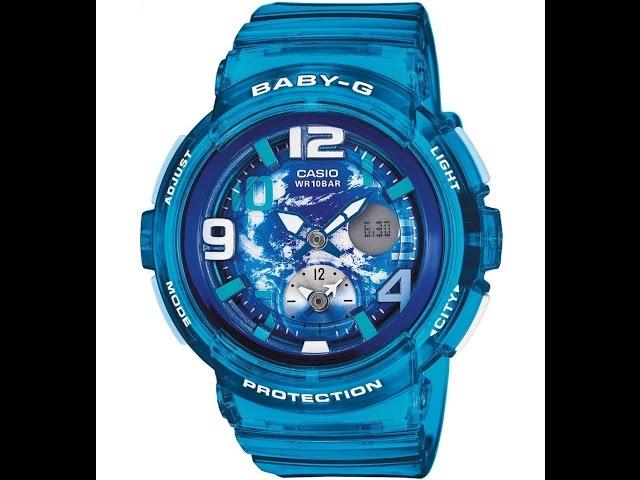 Обзор и настройка часов Casio Baby-g BGA-190GL-2B [5382]