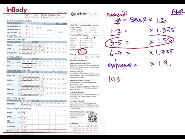 InBody 570 Scan to Determine How Many Calories to Eat
