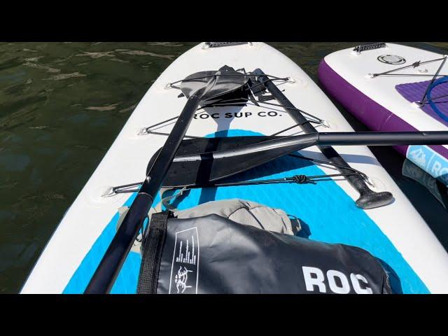 ROC SUP CO. Inflatable Paddle Board 1 year review. Vachan Pump review. Slab Creek Reservoir review.