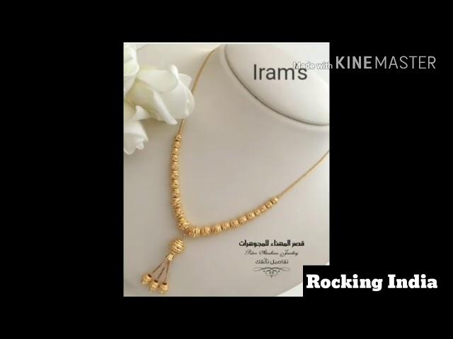 Light Weight Gold Ball#Chain%Necklaces Designs