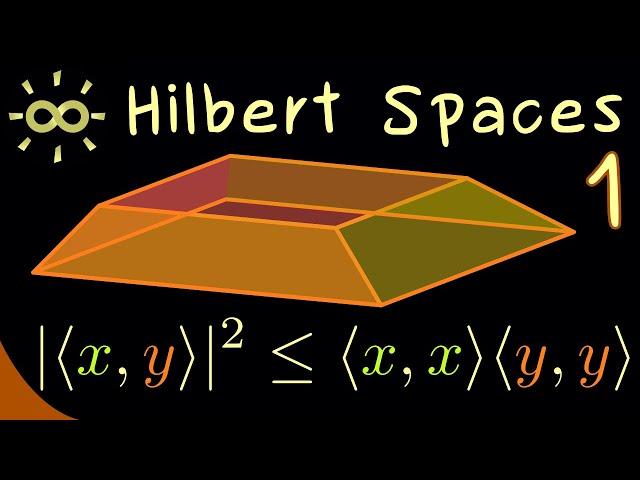 Hilbert Spaces 1 | Introductions and Cauchy-Schwarz Inequality [dark version]