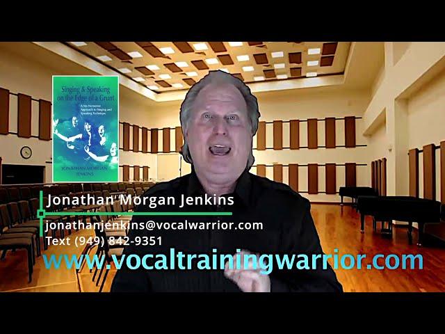 Welcome To Vocal Training Warrior with Veteran Vocal Voice Coach Jonathan Morgan Jenkins