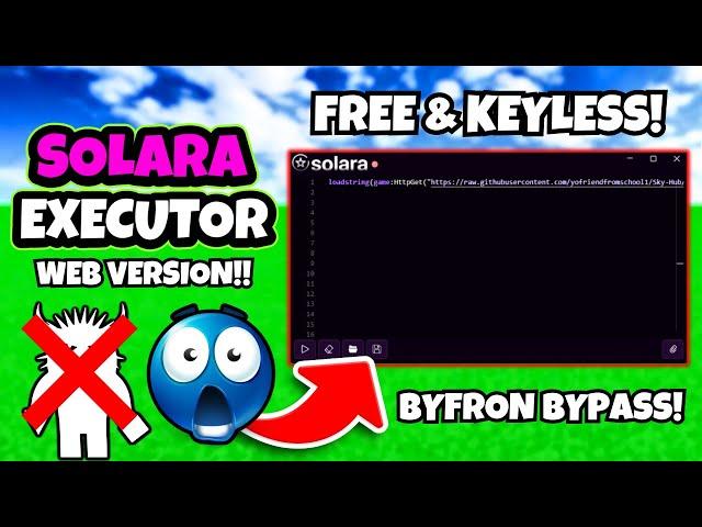 NEW FREE Roblox Executor PC - Byfron Bypass (Works Web Version!)